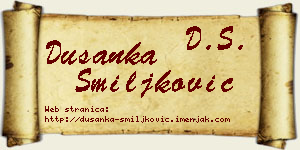 Dušanka Smiljković vizit kartica
